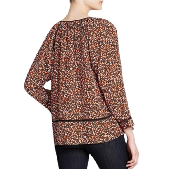 MICHAEL Michael Kors Camo Print Peasant Top Size S - Picture 2 of 6